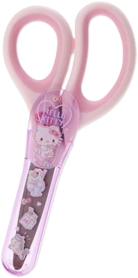 A picture of a pair of Hello Kitty scissors